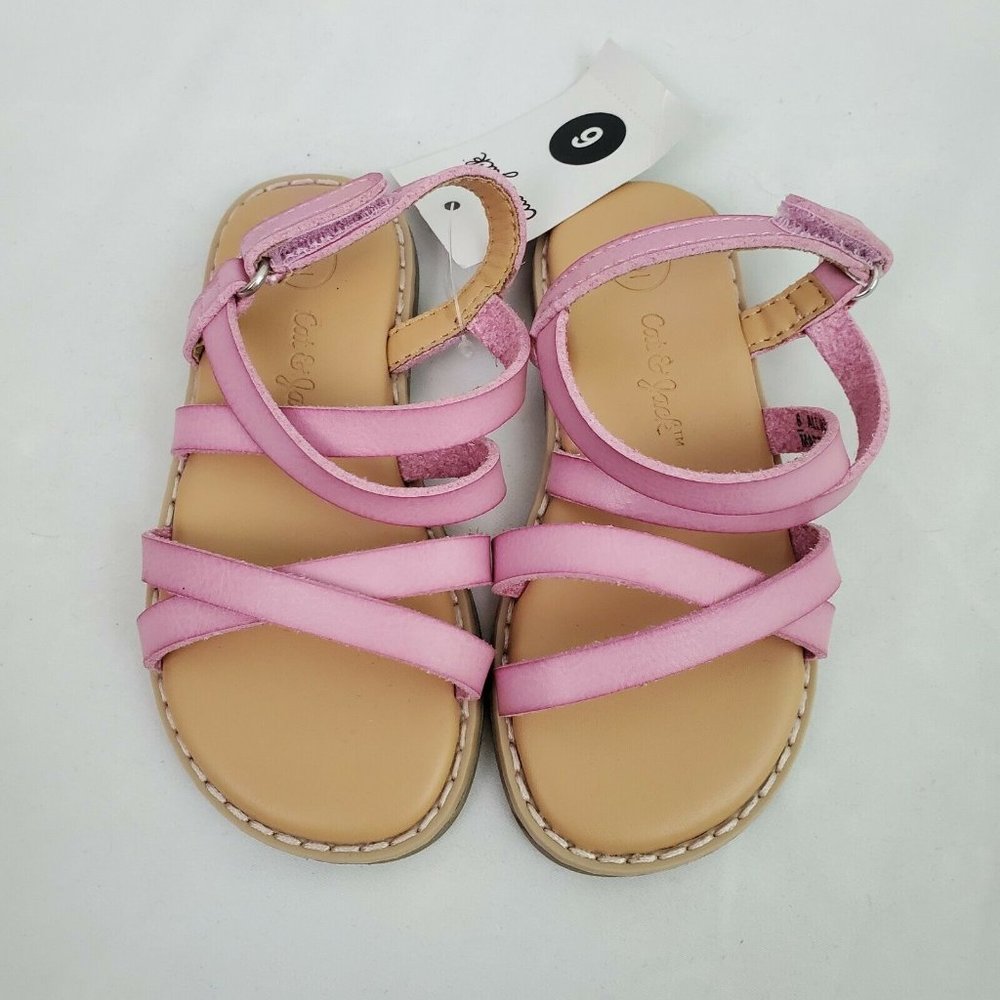 NWOT Cat & Jack baby Size 6 Pink Gladiator Sandals